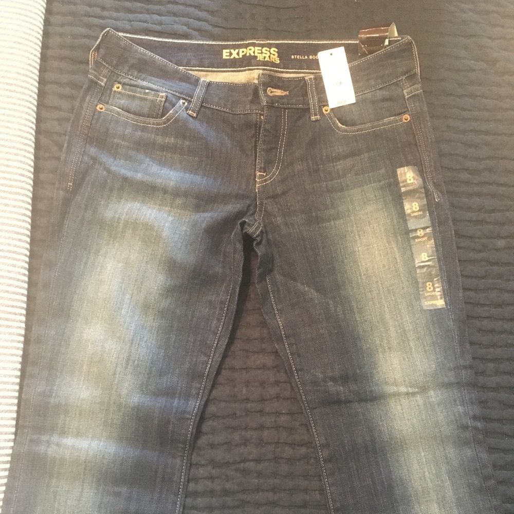 Express brand new jeans Stella boot 8short